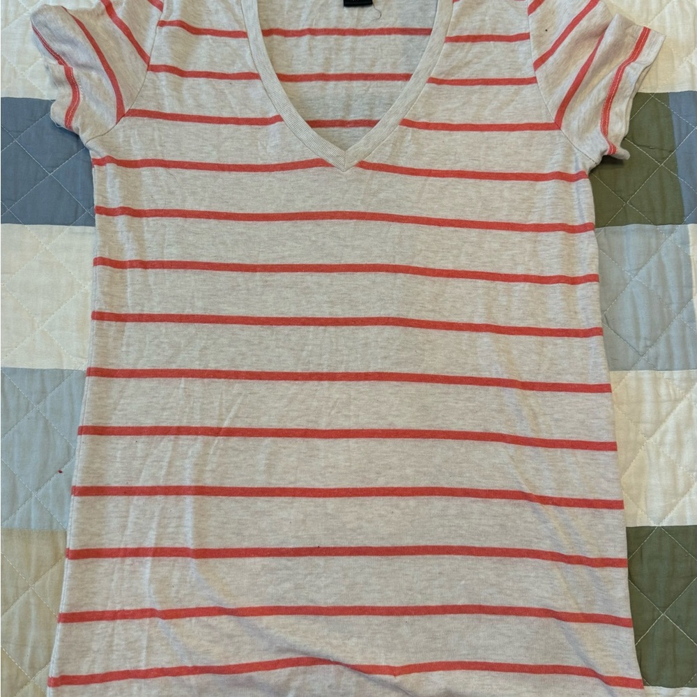 Y2k Vintage Wet Seal Striped V-Neck Top